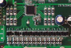 Figure 4. Representative layout of 12 ports without integrated FETs. (FETs are on the backside. Photo is to the same scale as Figure 3